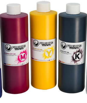 DTF inks compatible with Epson Printheads (i3200, DX5-DX10, XP600)